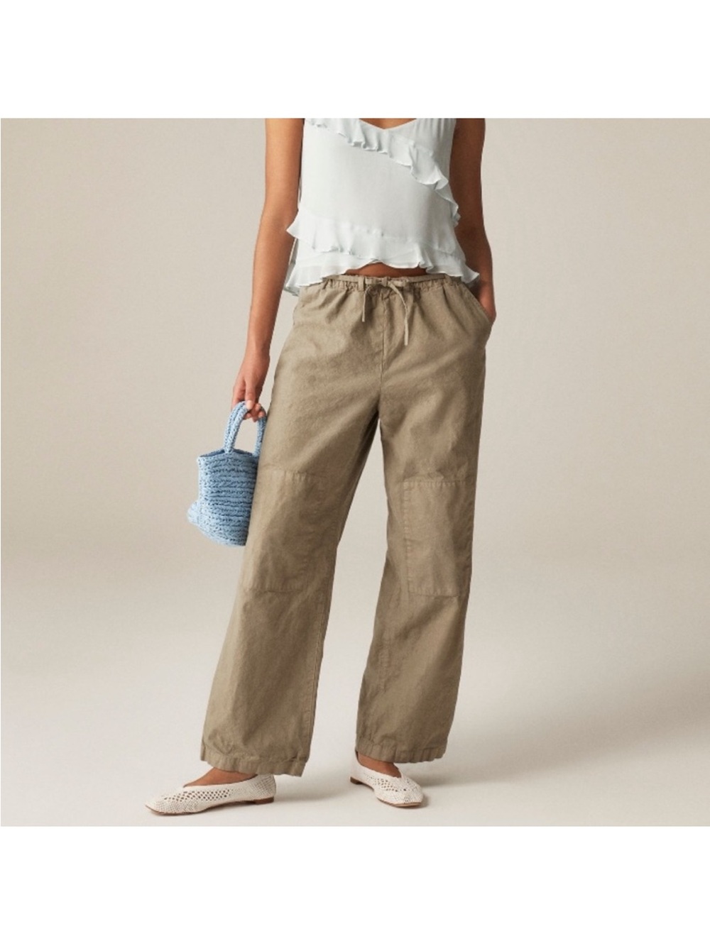 J crew Relaxed Wide-Leg Drawstring utility  Pants